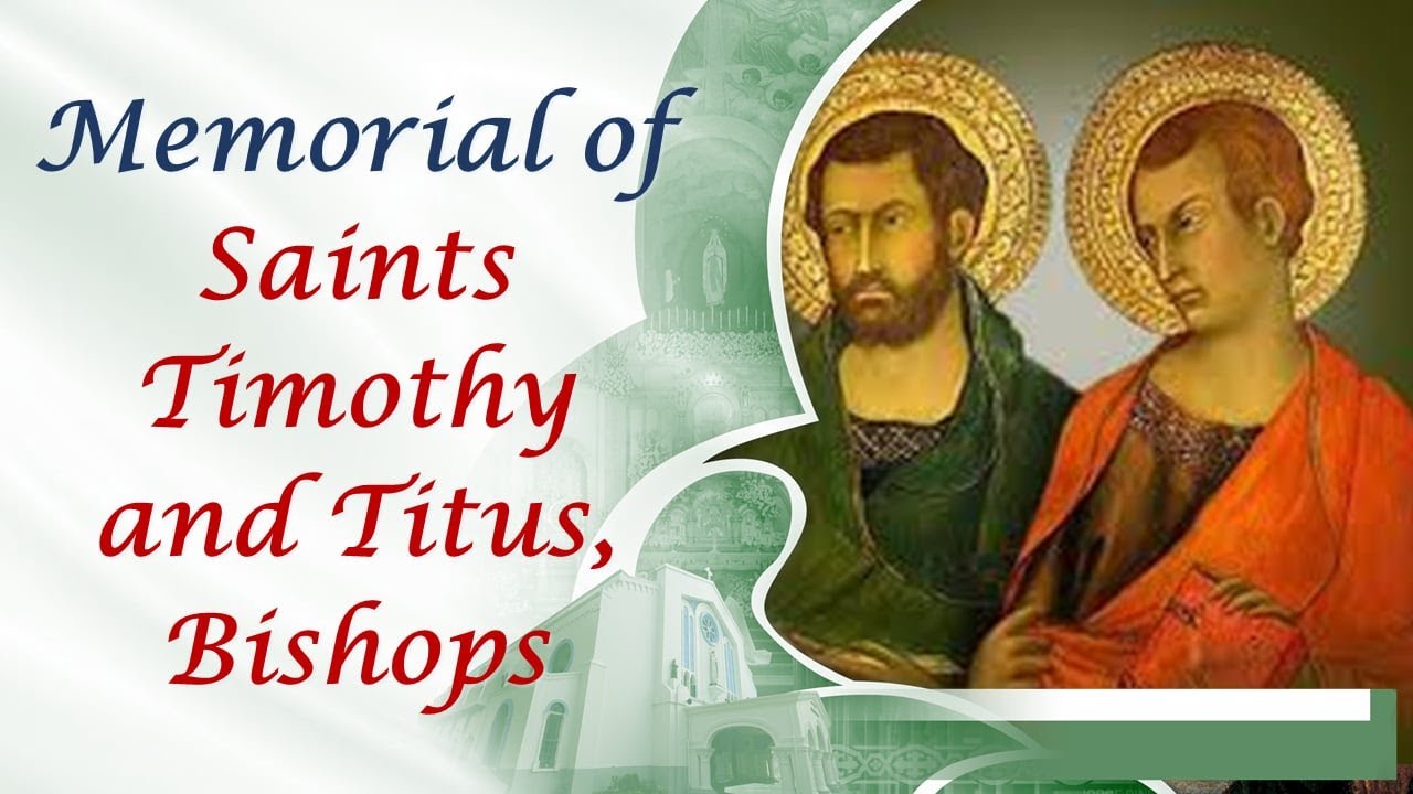 January 25, 2026 - Lauds and 6:00 AM Mass on the Memorial of Saints Timothy and Titus, Bishops.