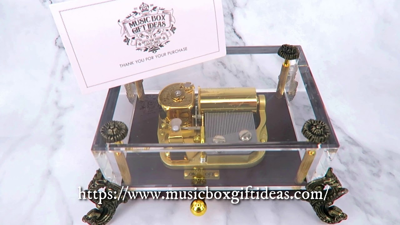 Yiruma River Flows In You Glass 30-Note Music Box