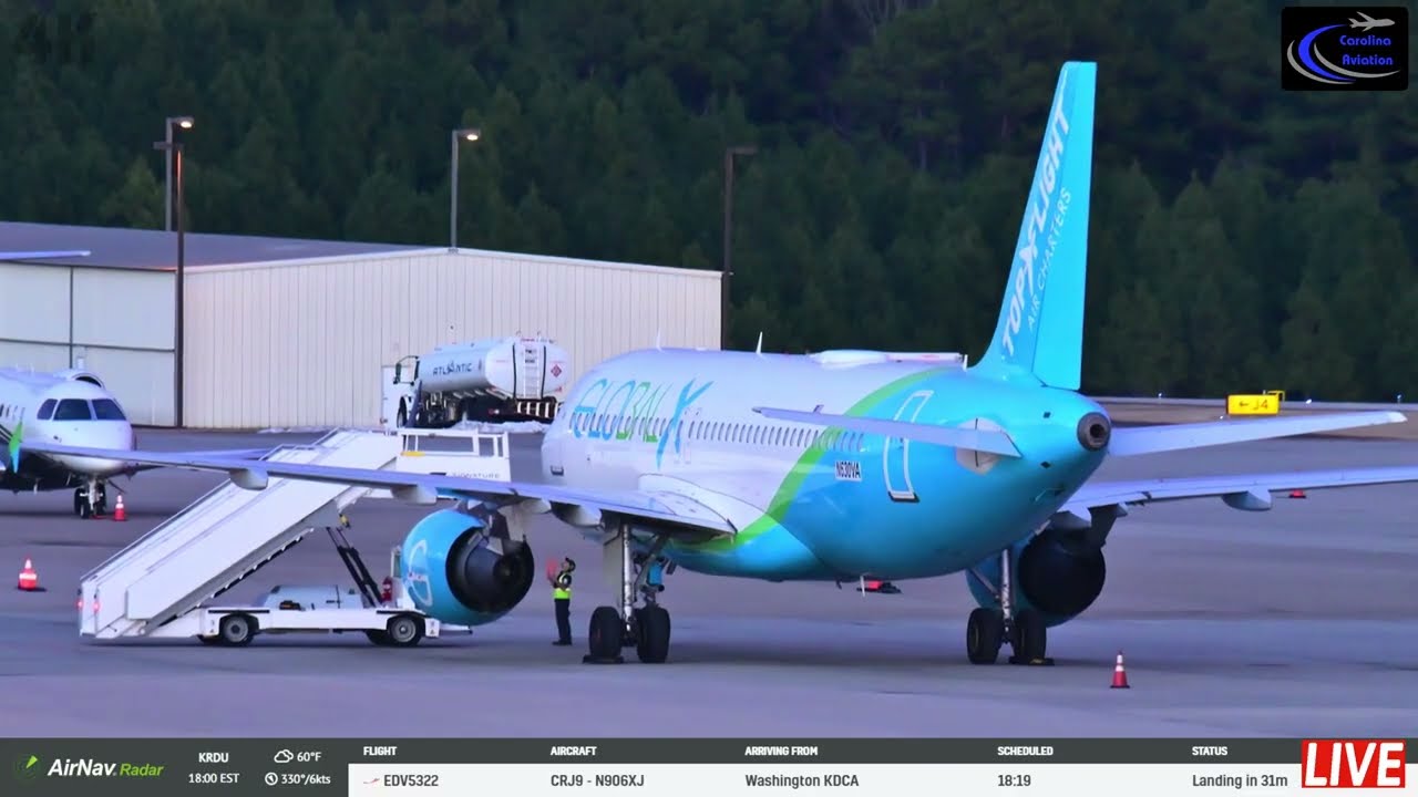 🔴LIVE 4K PLANE SPOTTING FROM: RDU RALEIGH DURHAM INT🔴