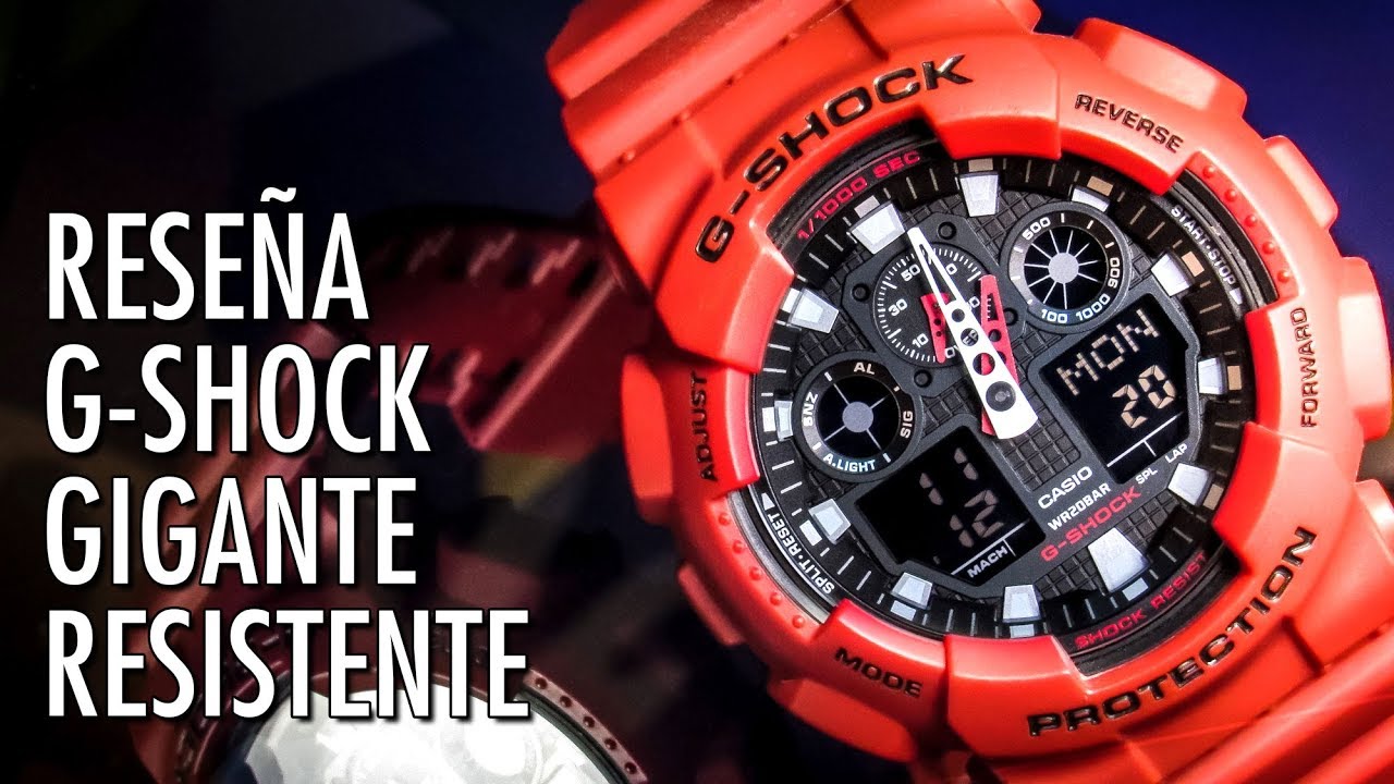 Reseña Casio G-Shock GA-100B Reloj Analógico y Digital en Español