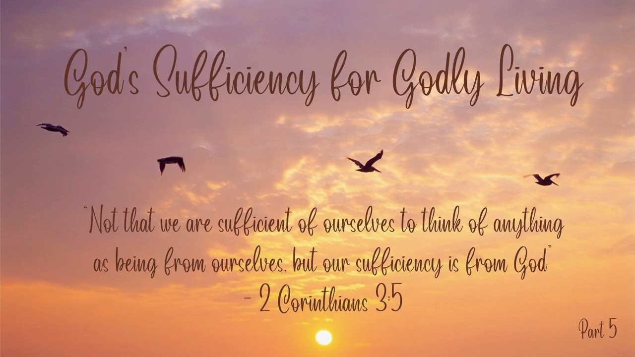 God's Sufficiency for Godly Living, Part 5b (Radio Broadcast: 2/10/2026)