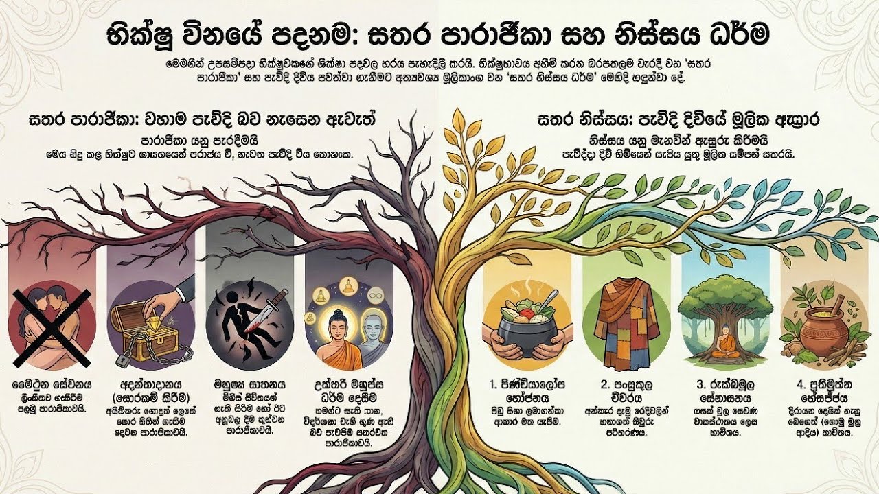 සතර පාරාජිකා සහ නිස්සය ධර්ම