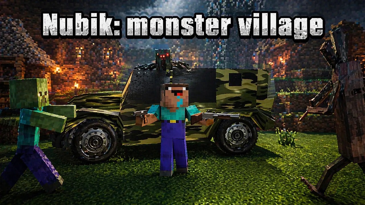 Minecraft Nubik: Monster Village 🕹️ Gameplay