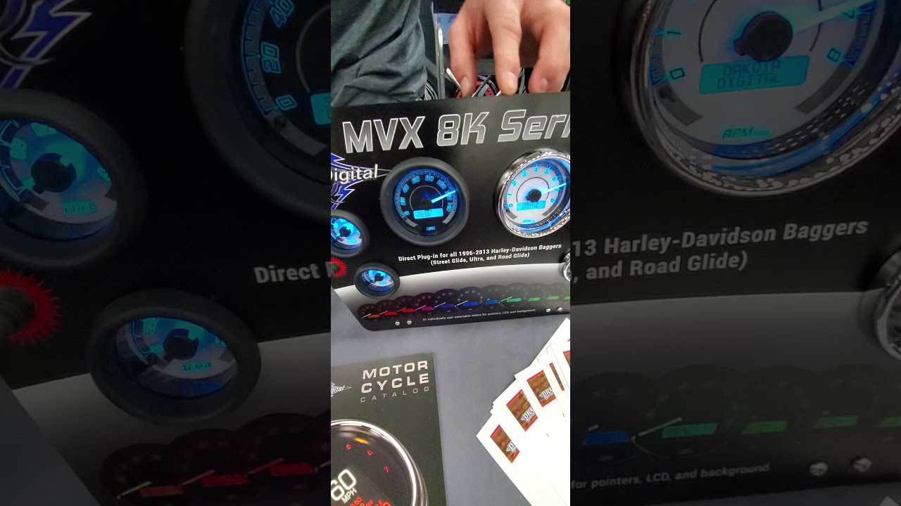 Video I did with Dakota Digital at a vendor show showcasing what their products offer for Harleys.