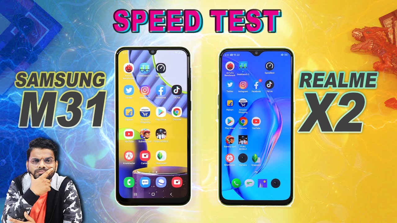 Samsung M31 Vs Realme X2 Speed Test COMPARISON: Kon Jitega?