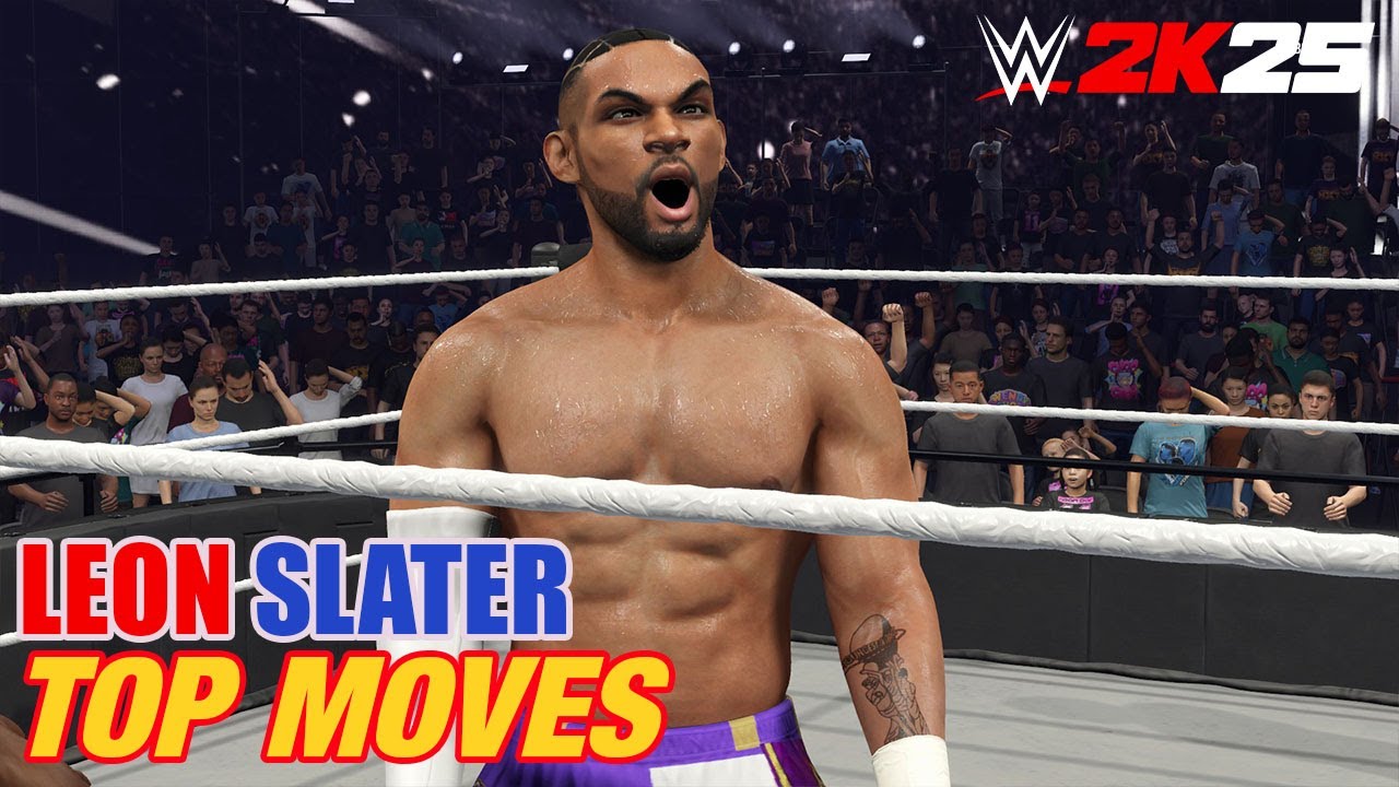 LEON SLATER TOP MOVES | WWE 2K25