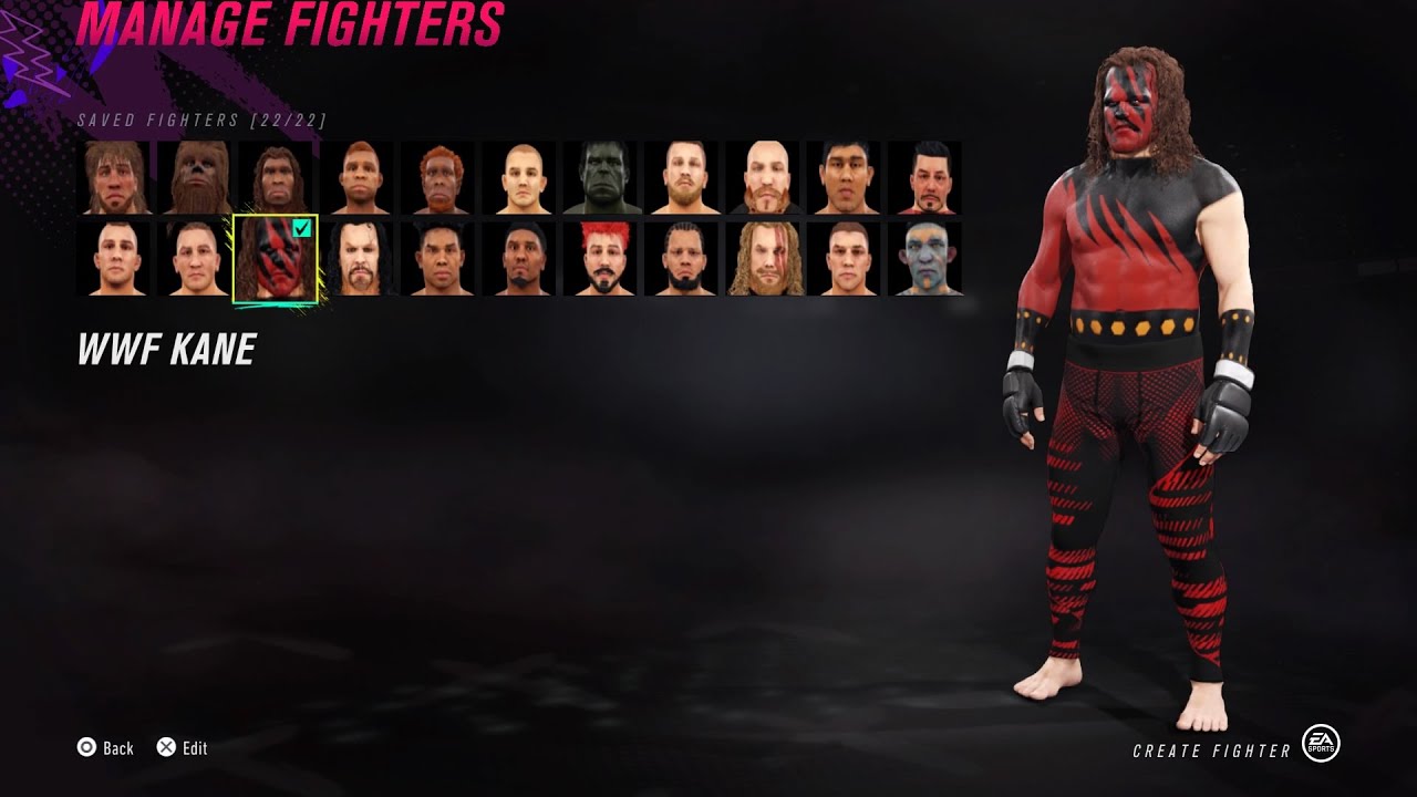 All Of My Created Fighters So Far (1-22) || UFC 4 CAF Showcase