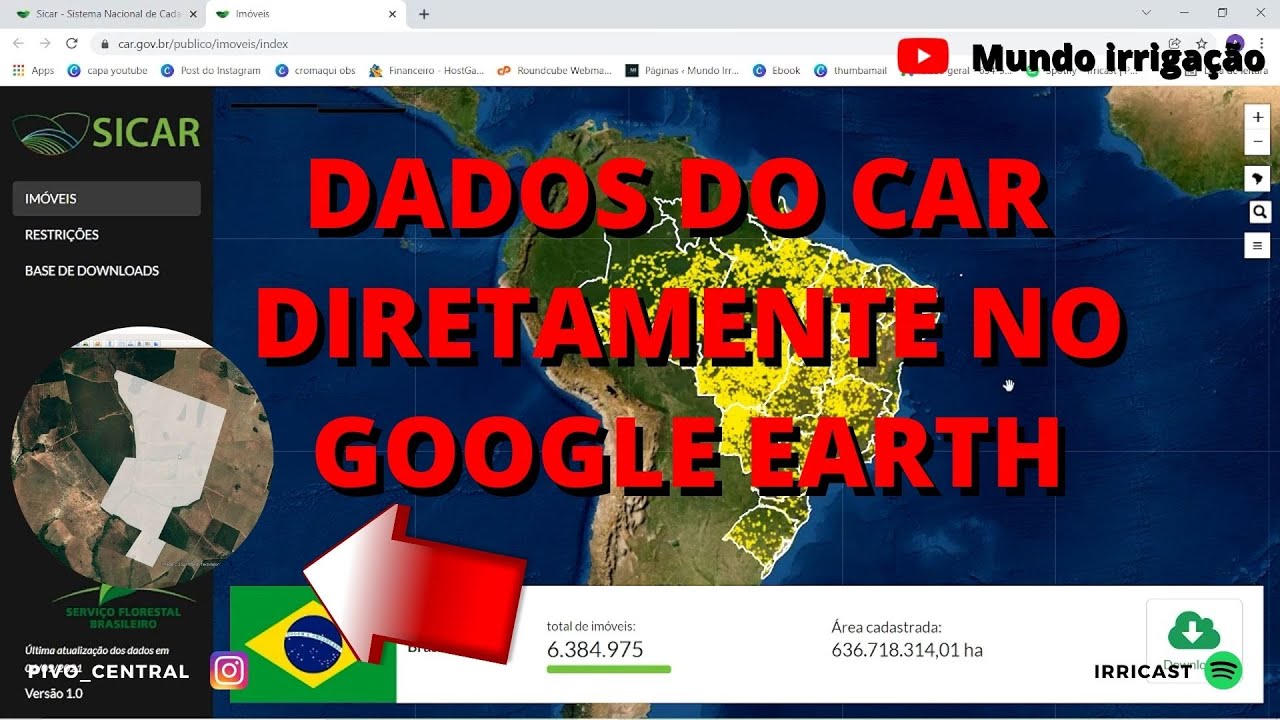 COMO INSERIR DADOS DO CAR NO GOOGLE EARTH DE FORMA RÁPIDA E FÁCIL