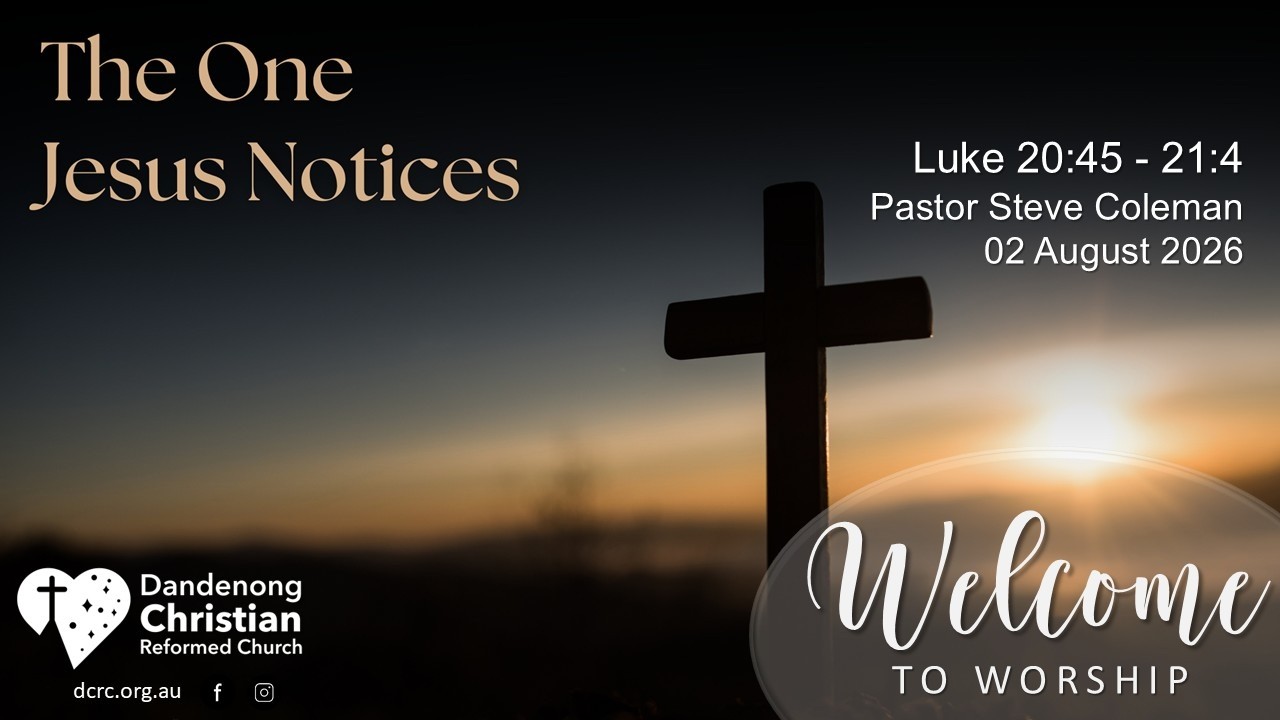 Sunday Service  -  2nd August 2026 | Dandenong CRC