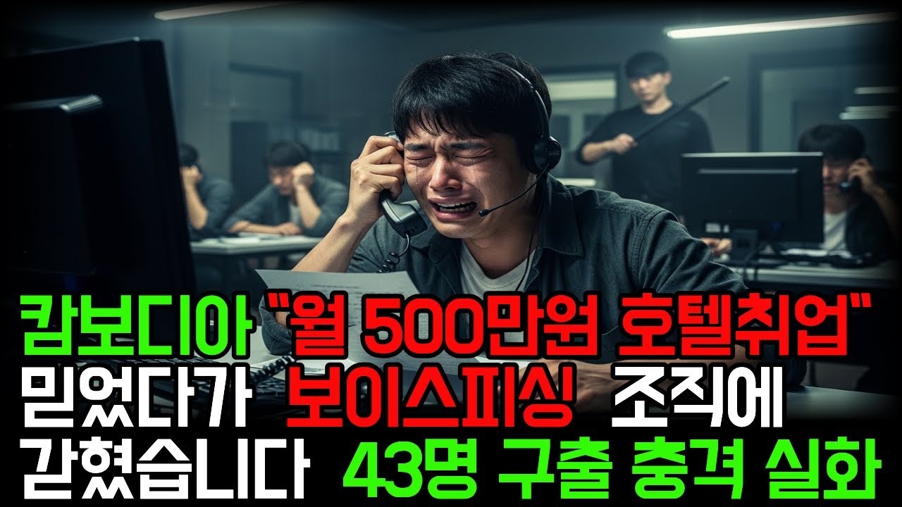 캄보디아 보이스피싱 조직 소탕 전말 한국인 43명 구출 실화 l 오디오북 l 감동사연 l 눈물주의 l 실제사연 l 실화사연 l 반전사연 l