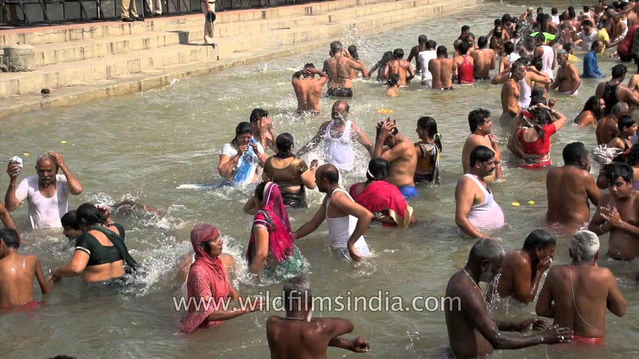 Pilgrims flock River Godavari for Shahi Snan during Kumbh, India