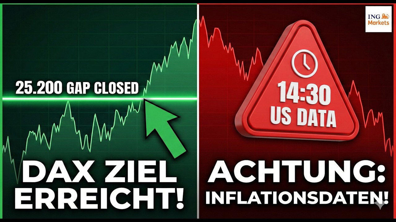 DAX erreicht Kursziel bei 25.200 Punkten, Gap geschlossen - ING MARKETS Morning Call