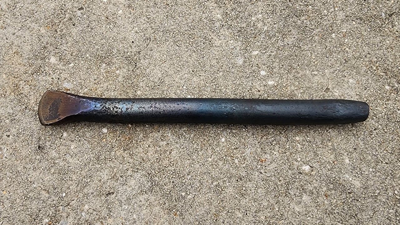 First Attempt at Forging and Heating Treating a Crescent  Chisel ASMR