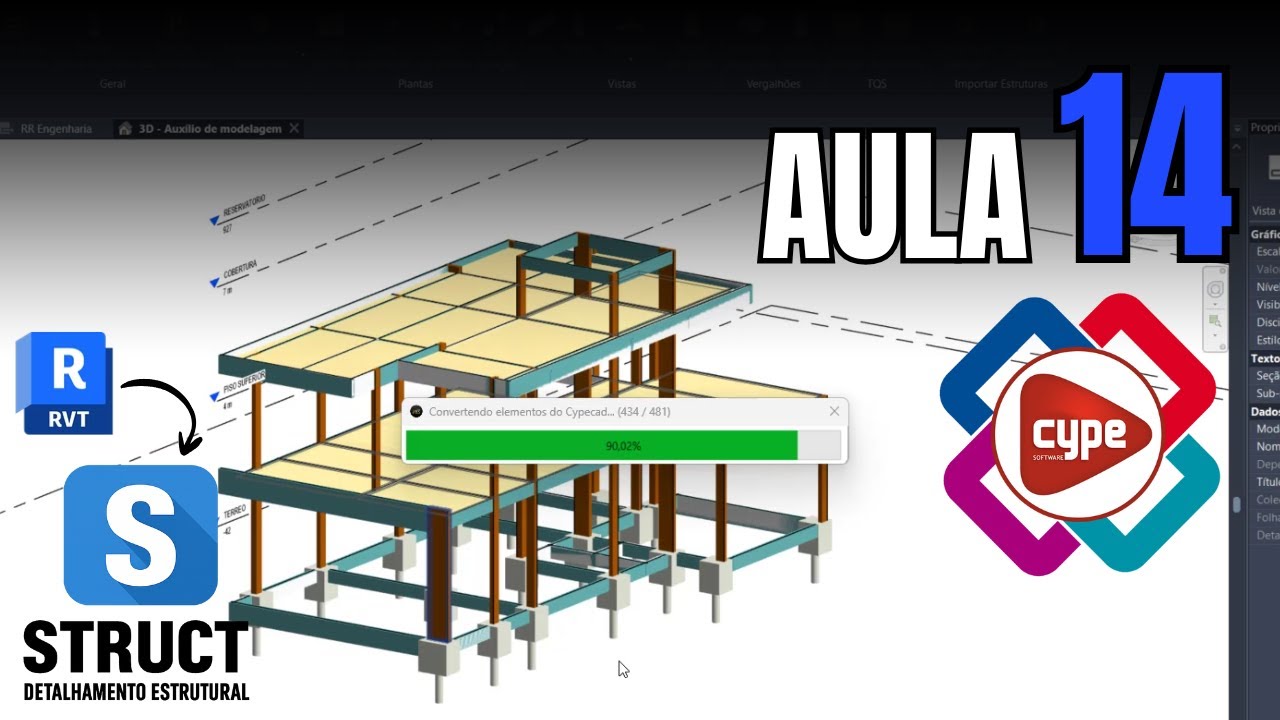 Plugin Struct A14 - Convertendo IFC do Cypecad para o Revit