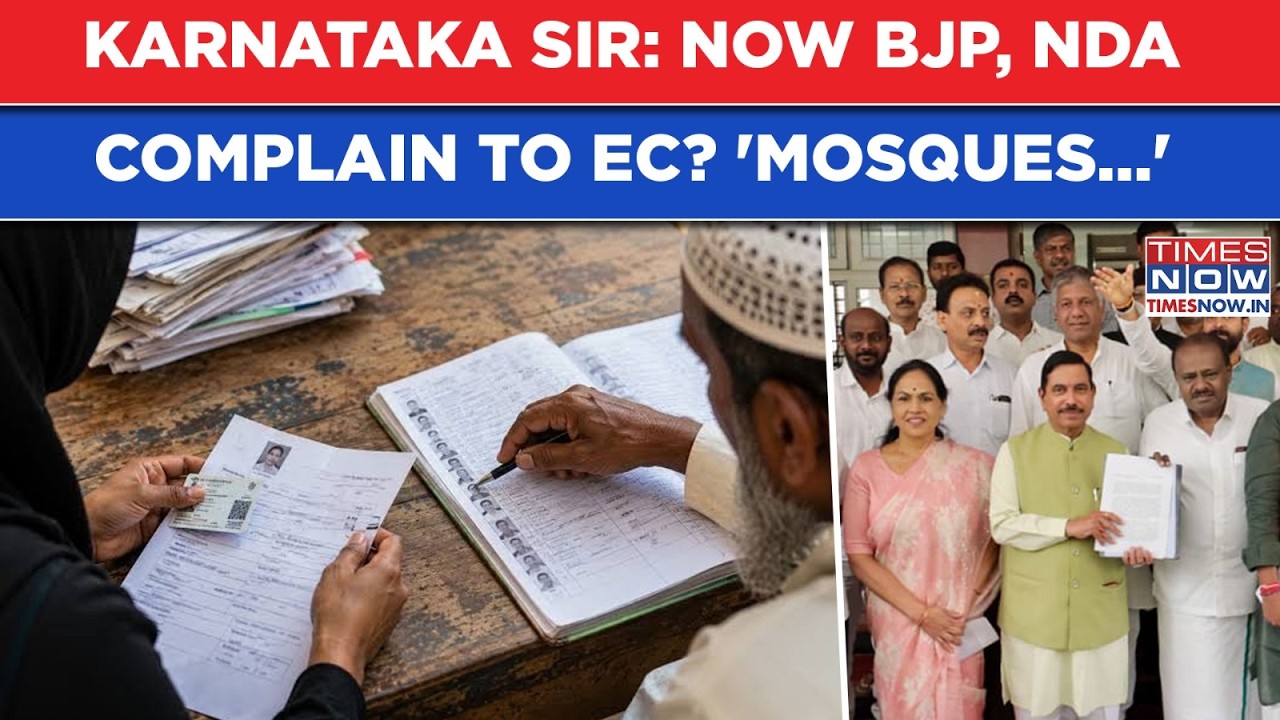 Karnataka SIR: BJP, NDA Complain To EC, Allege 'BLO Filing From Mosques' After CM DKS' This Remark
