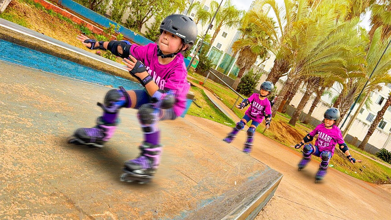 TESTEI MEU NOVO PATINS 😱 *ele é muito rápido* 
