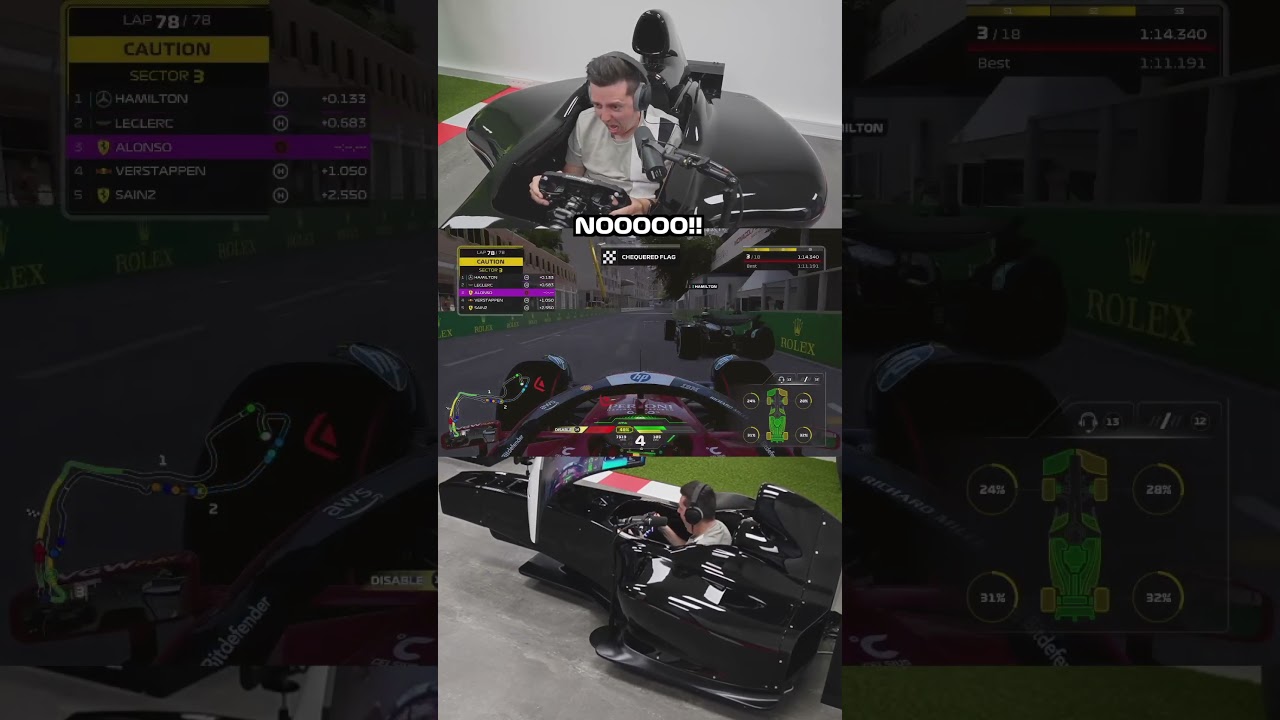 When the unexpected happens in Lap 78 of F1 Monaco GP