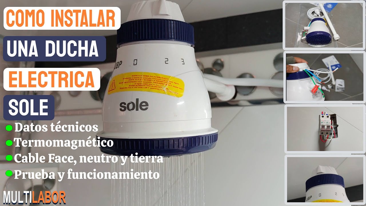 Como INSTALAR una DUCHA Eléctrica | Ducha Electrica sole🚿