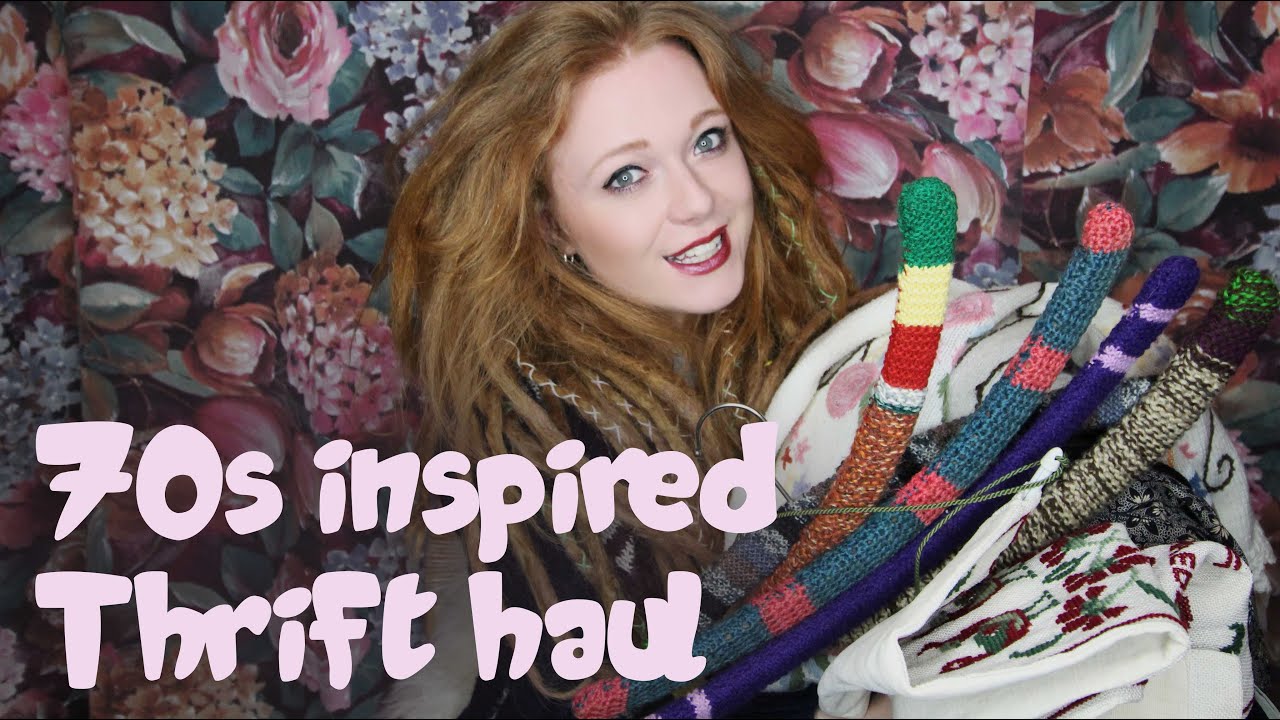Try On Thrift Haul | 70's inspired clothes and home decor