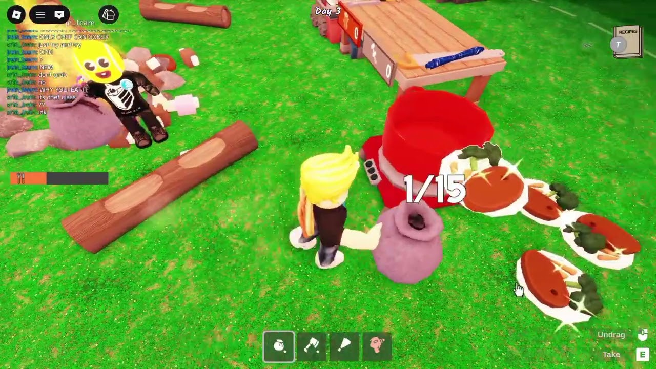 Playing 99 nights in the forest with my friend!!