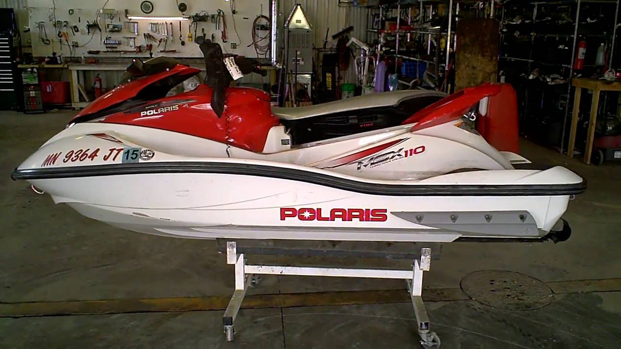LOT 2510B 2004 Polaris MSX 110 Running - Tear Down into parts - Jet Ski Salvage