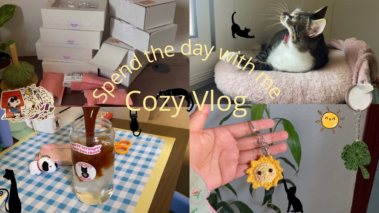Daily Vlog | 🐈☀️🧶 يوميات صاحبة متجر كروشيه 