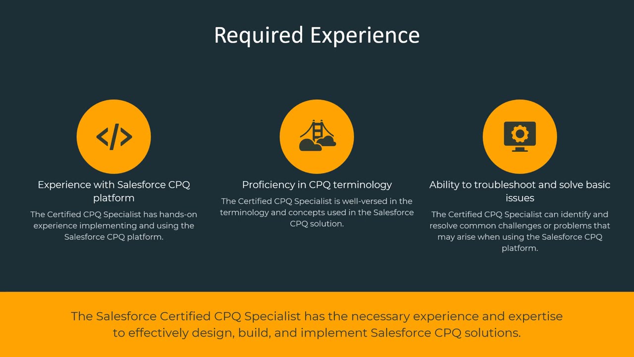 Salesforce Certified CPQ Specialist Exam Preparation