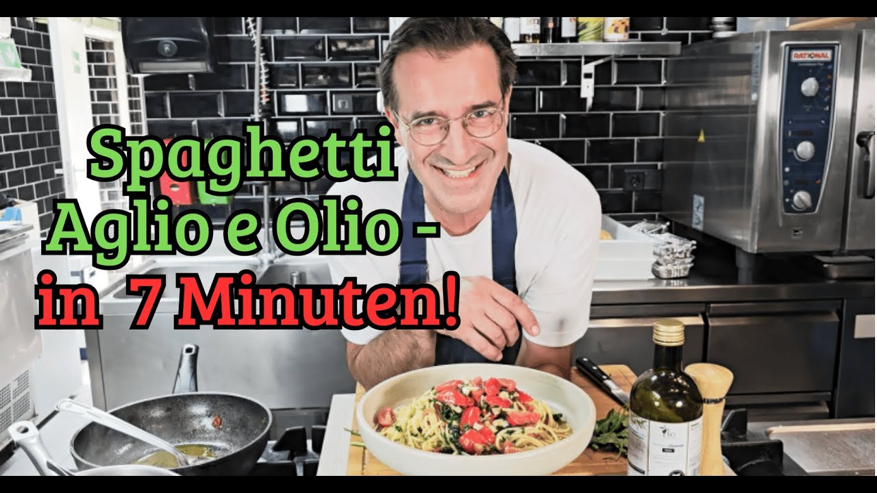 Spaghetti Aglio e Olio - in nur 7 Minuten!