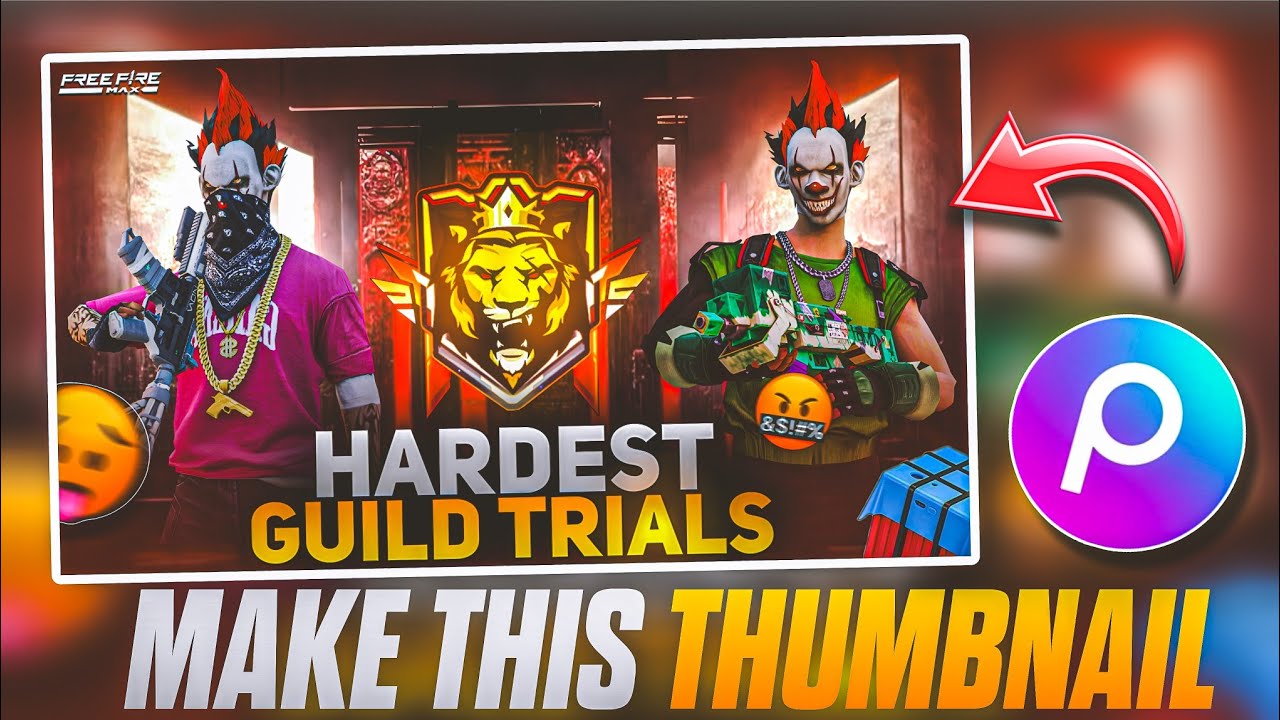 Make This Amazing Thumbnail in PicsArt 🔥 | Free Fire Max Thumbnail Tutorial #freefire #bgmi 