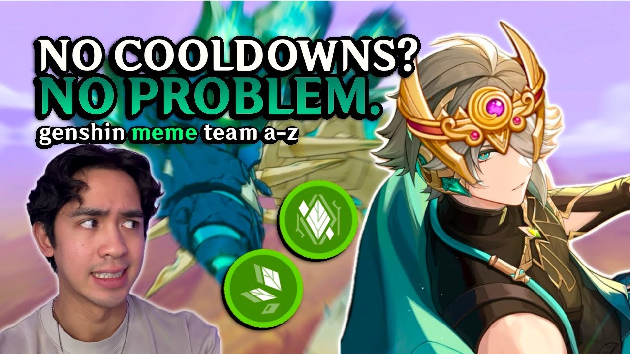 alhaitham has NO SKILL COOLDOWN with this build | alhaitham genshin meme team a-z