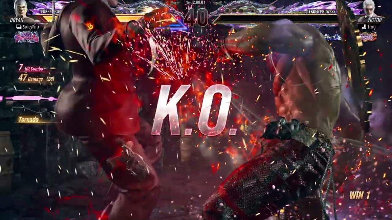 sparing match vs victor