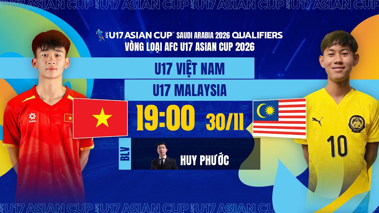 🔴TRỰC TIẾP: U17 VIỆT NAM - U17 MALAYSIA | VÒNG LOẠI AFC U17 ASIAN CUP 2026