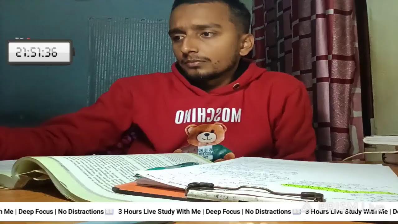 3 Hours Live Study With Me 📖 | Day 6/60 Consistency Challenge | No Distractions