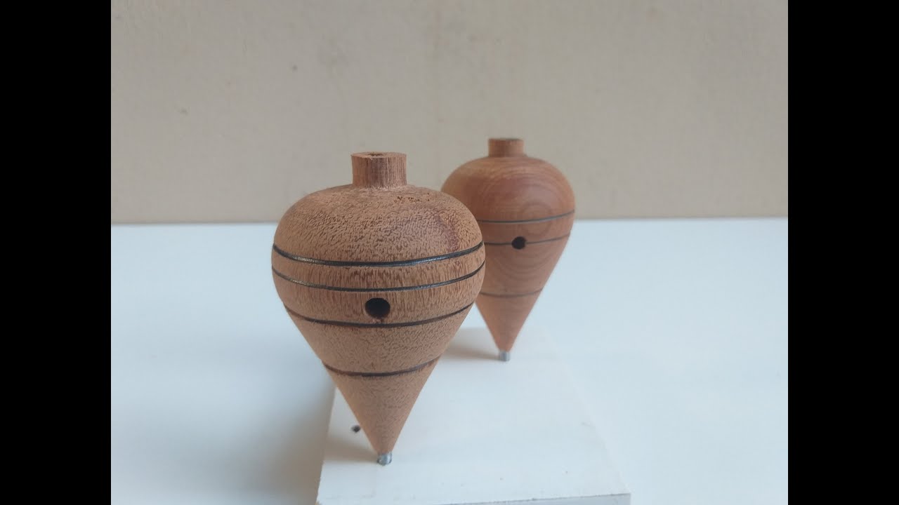 Como fazer um pião de madeira