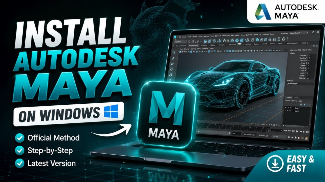How To Safely Download Autodesk Maya 2026 | Tutorial