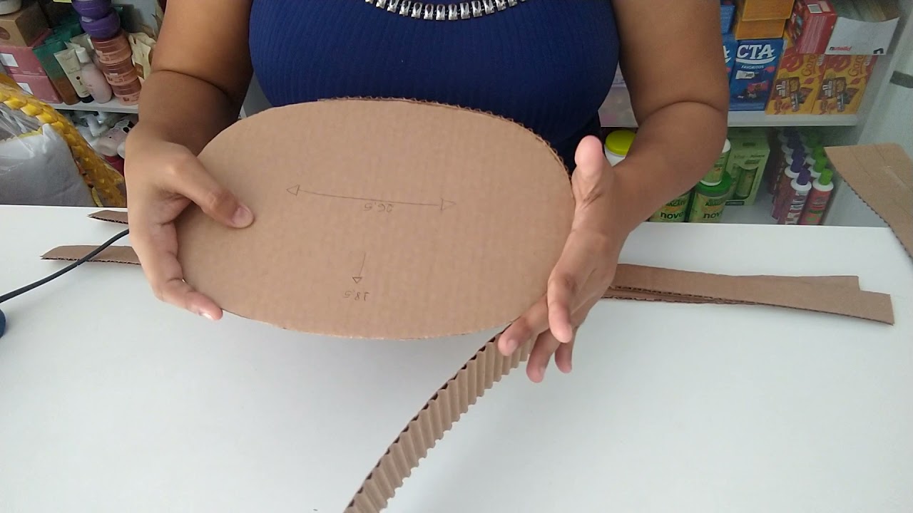 Cesta oval, ensinando a fazer, passo a passo e medidas.