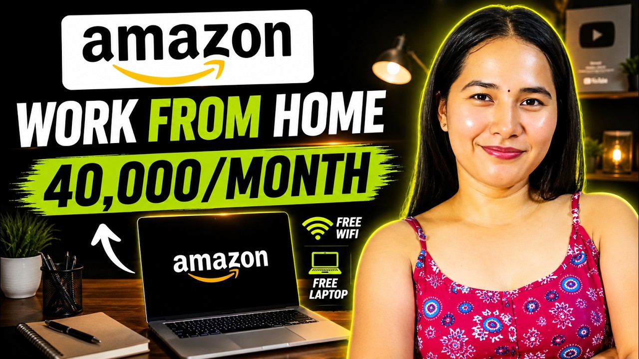 Work from Home Amazon Jobs 2026 🔥 |  Laptop + WiFi Included | Amazon WFH