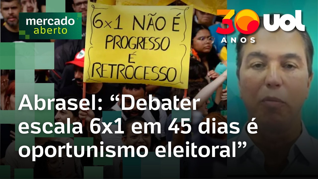 Abrasel: Debater escala 6x1 em 45 dias é oportunismo eleitoral; advogado trabalhista comenta
