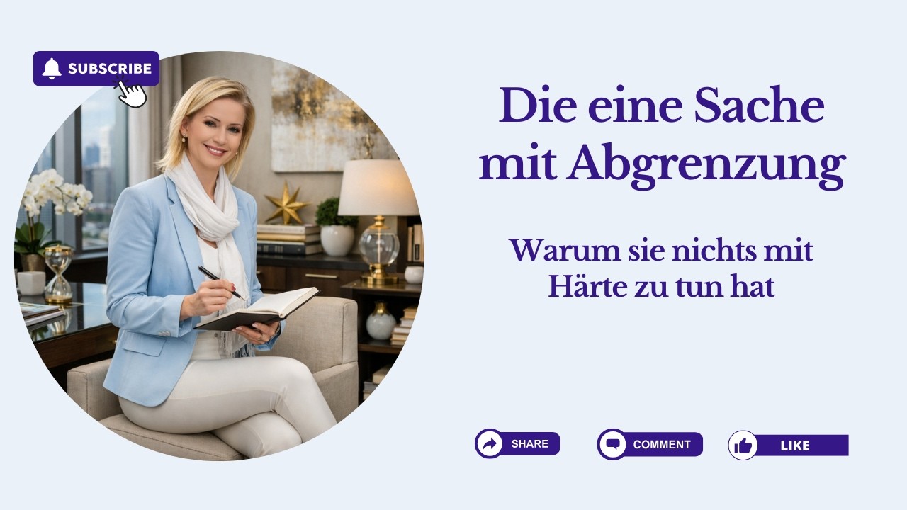 Die eine Sache mit Abgrenzung- was oft missverstanden wird