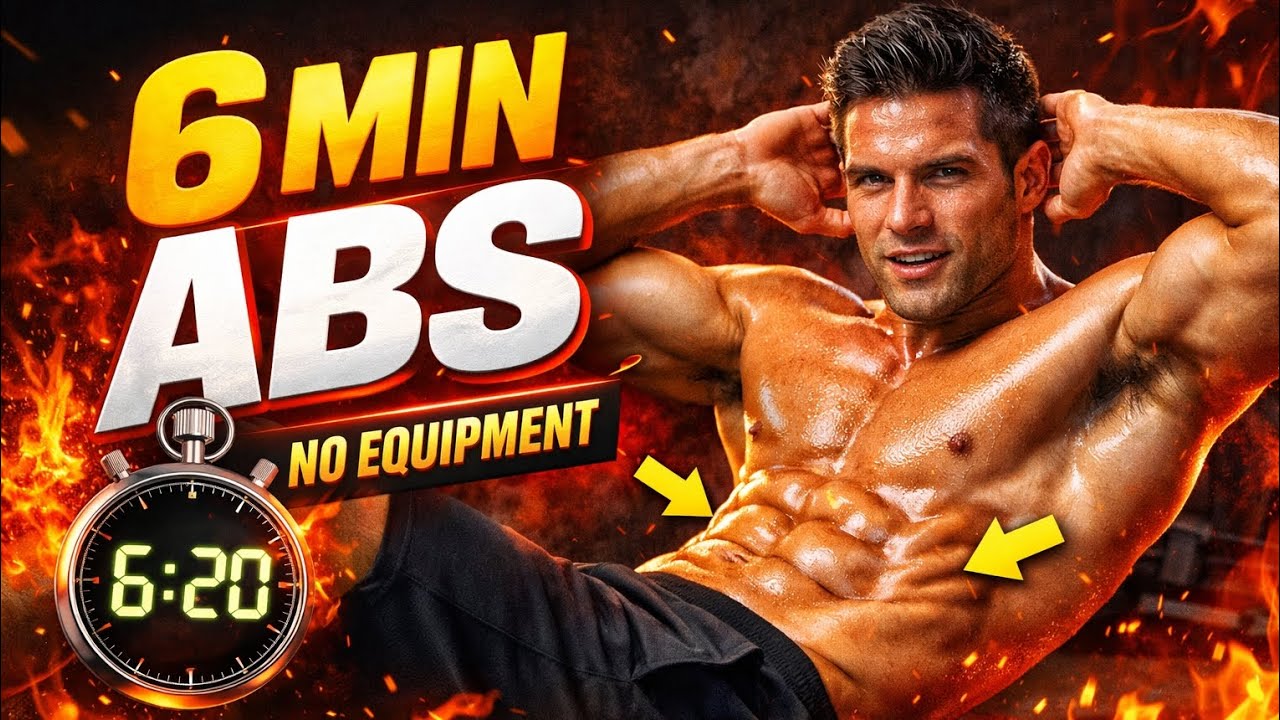 “Get Six-Pack Abs in 6 Minutes! 💪 No Equipment Needed