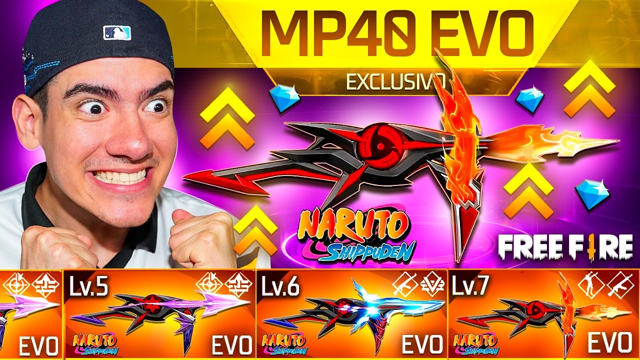 CONSEGUI LA NUEVA MP40 EVOLUTIVA DE ITACHI en FREE FIRE X NARUTO !! - TheDonato