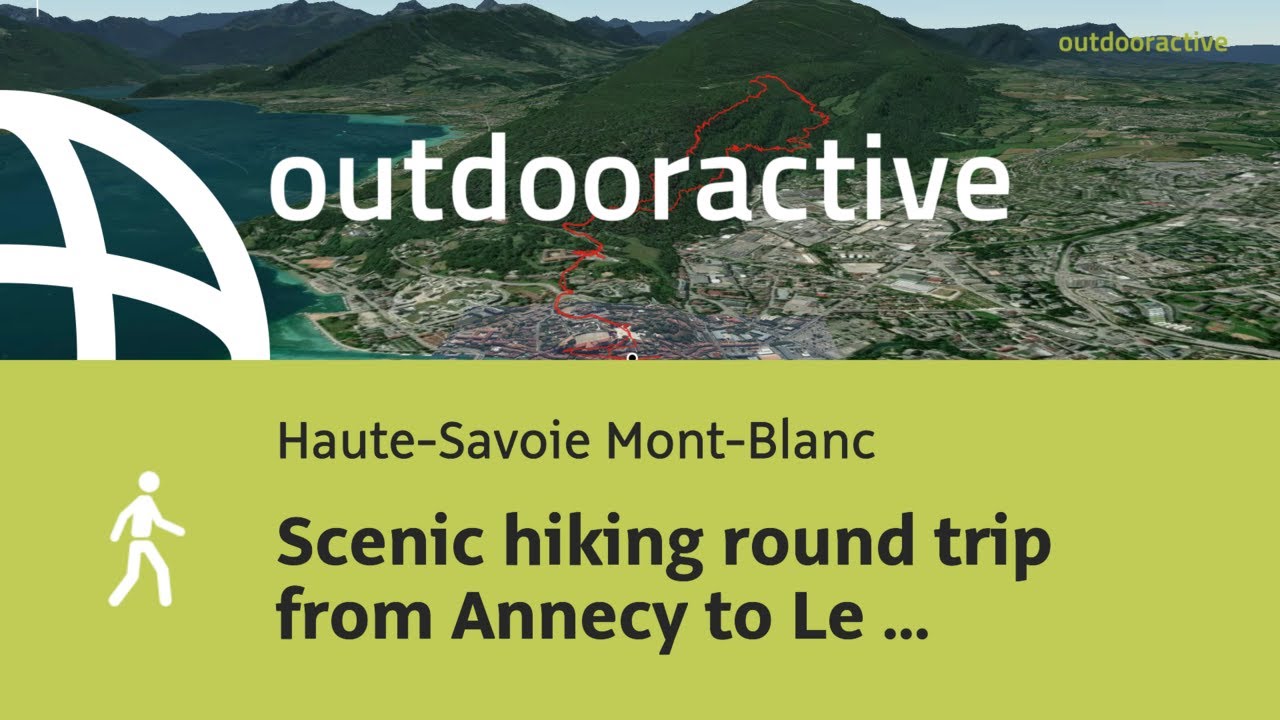 Flyover video: Scenic hiking round trip from Annecy to Le Pas de l'Âne and back on February 5, 2026