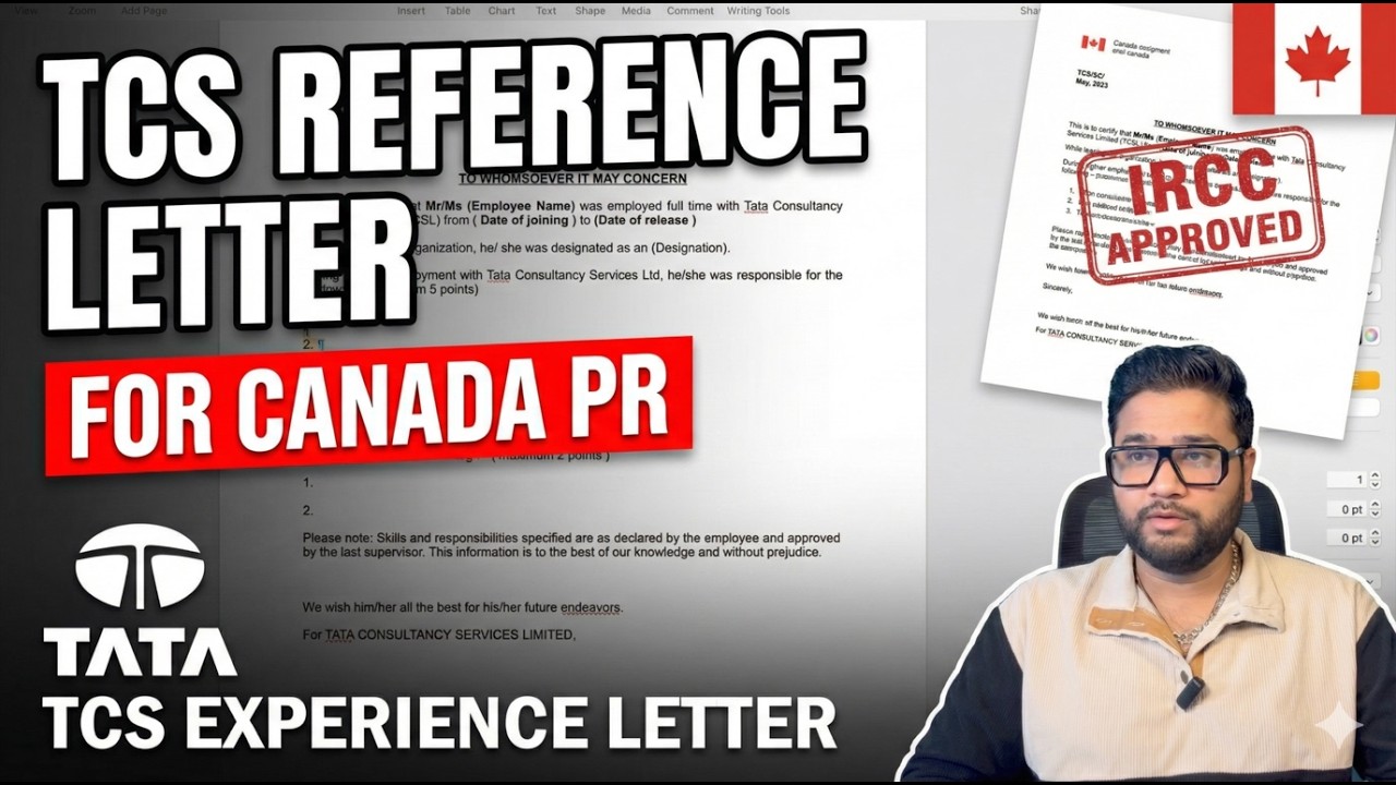 How to Get TCS Reference Letter for Express Entry | Real Format + HR Process