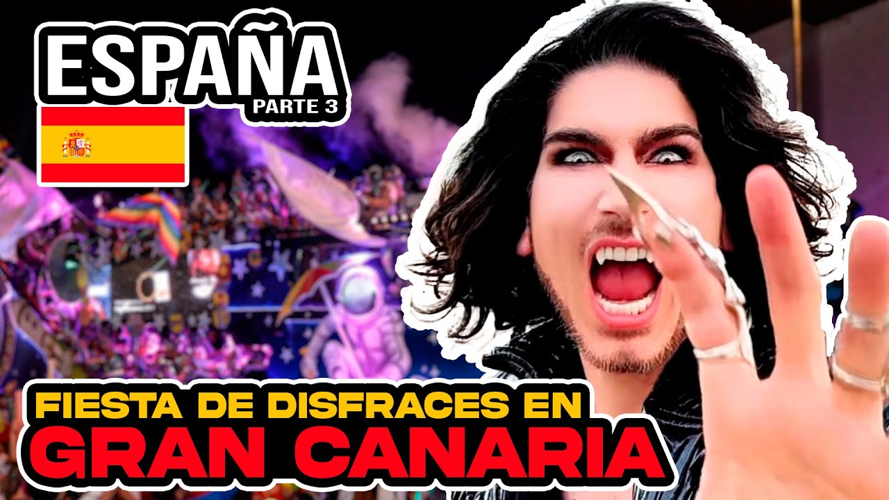 Vlog Vacaciones en Madrid Parte #3 Maspalomas Gran Canaria/ Fiesta de Disfraces
