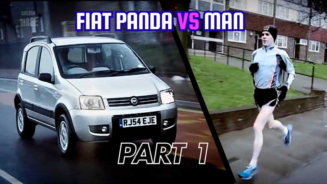 Top Gear - Fiat Panda vs Marathon Runner (Part 1)