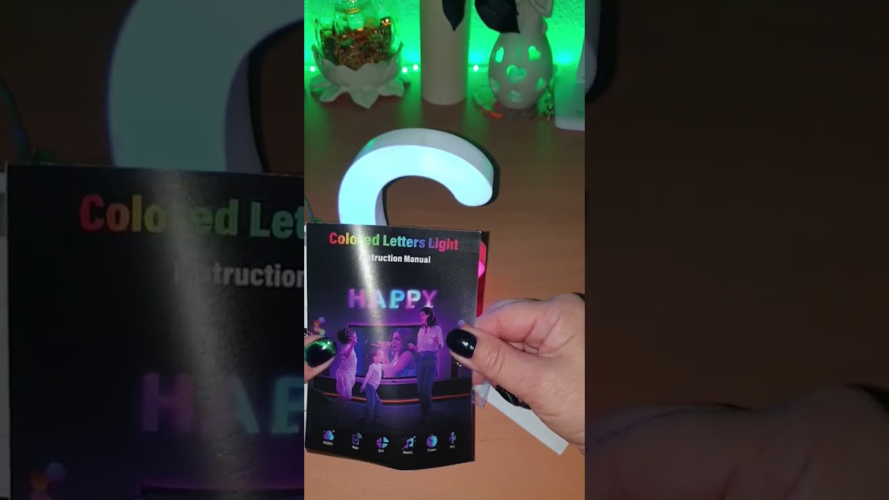 LED Buchstaben Lichter Alphabet, Led Leuchtbuchstabe Farblich Ver&auml;nderbar mit USB Netzteil, Niedlich