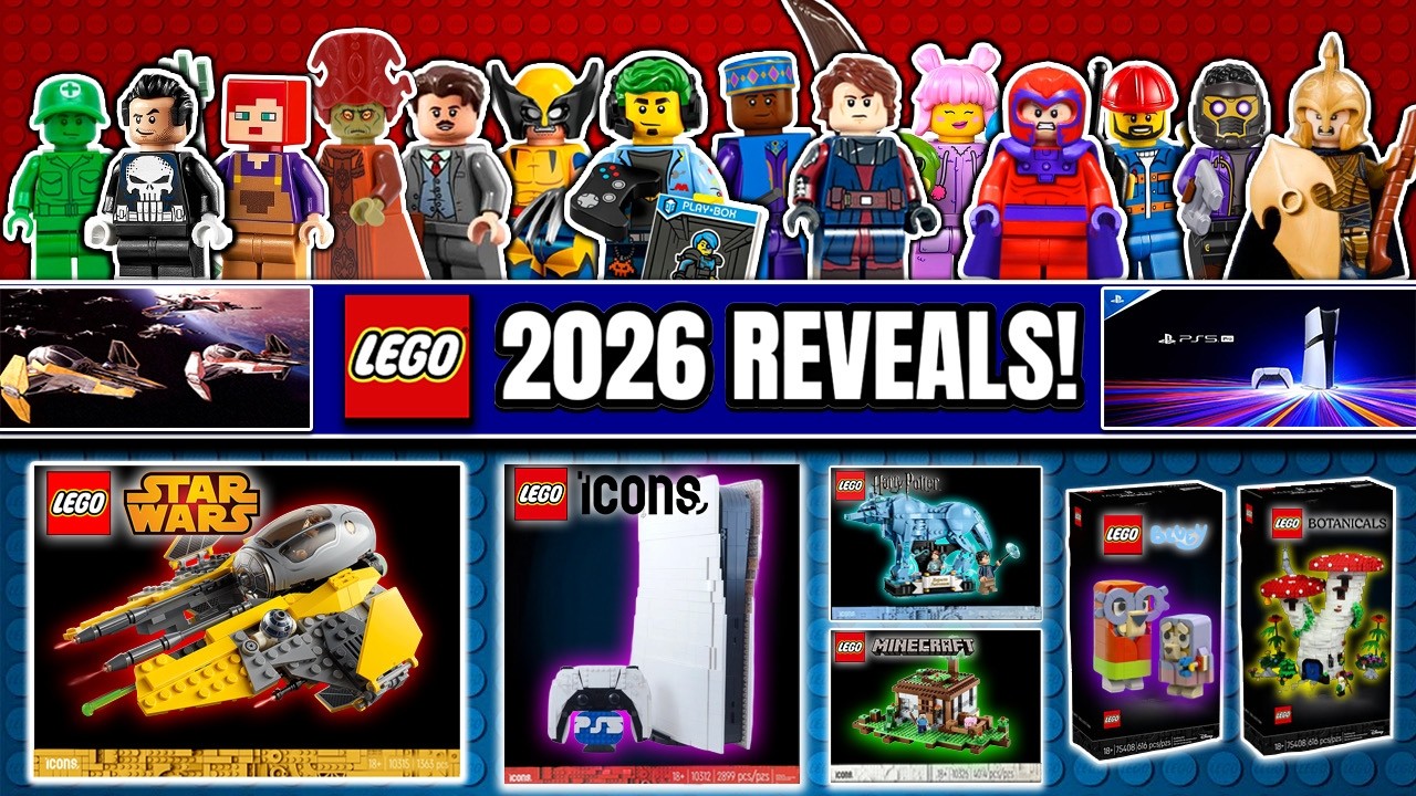 LEGO: анонсы 2026 года! Иконы, Звездные войны, Гарри Поттер, растения и многое другое!