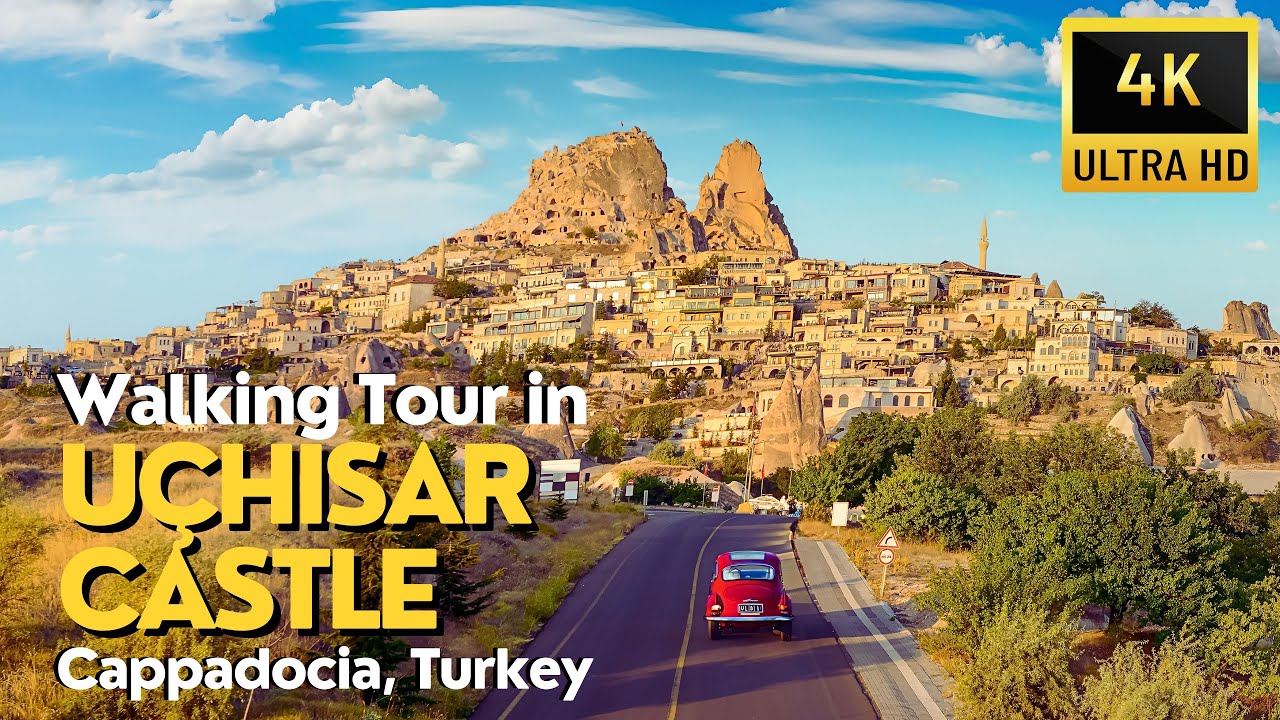 Walking Tour in Uchisar Castle, Cappadocia, Turkey (Full Tour 2023) | An Incredible View | 4K UHD
