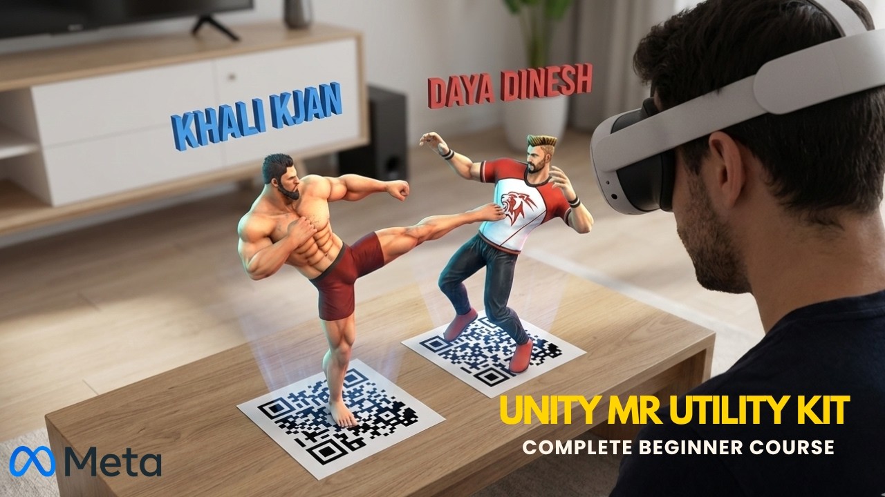 Unity Mixed Reality Basics: Detect QR Code & Spawn 3D Object (MRUK) | Part 1
