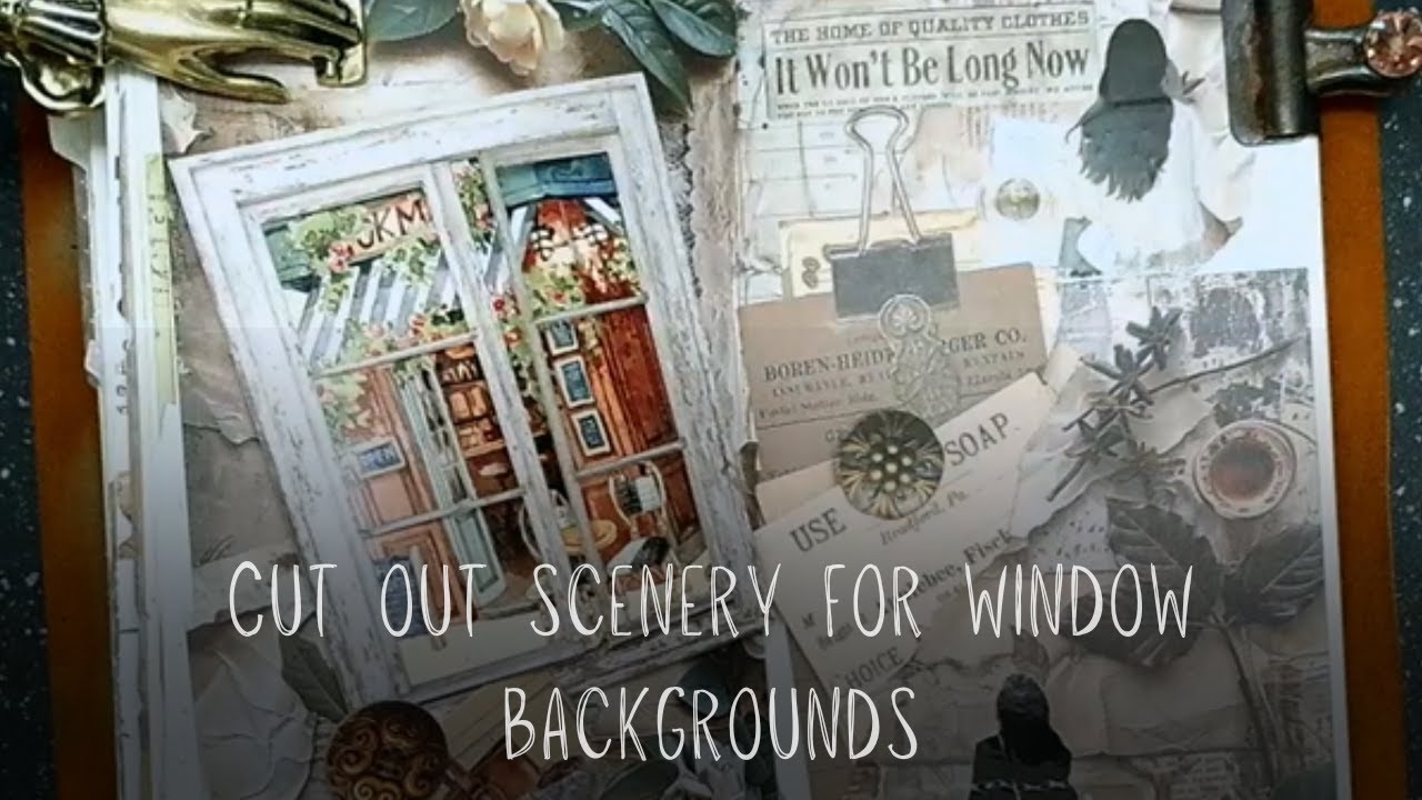 ASMR Collage- it won't be long now |art journaling|creative journaling| scrapbooking|collage with me